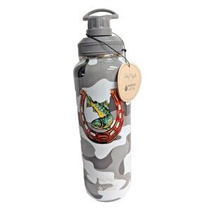 Abby Paffrath Manna Double Wall Cooler Camouflage Trout Horseshoe Travel Gift
